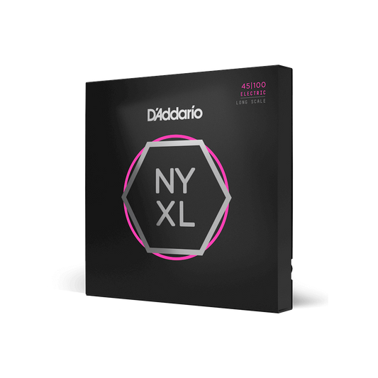45-100 Regular Light Long Scale Bass Strings, NYXL Bass Guitar Strings