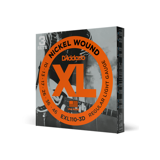 レギュラーライトエレキギター弦 3本パック
